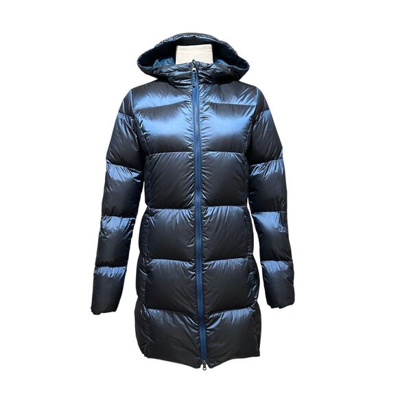 Eddie Bauer Jackets & Blazers - Eddie Bauer Women's 550 Down Hooded Puffer Jacket Blue Size S